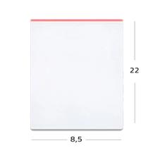 Saco Adesivado com furo - 8,5 x 22 cm - Rizzo