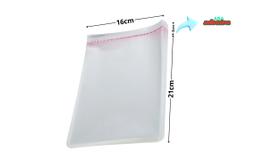 Saco Adesivado Plástico Transparente 16X21+3cm Com 1.000 Unidades Saco Adesivado Plástico Transparente 16X21+3cm Com 1.000 Unidades