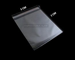 Saco Adesivado Plástico Transparente 5x7 1000 Un. 0,08