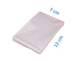 Saco Adesivado Plastico Transparente 7x12 C/ 100 Unidades