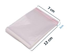 Saco Adesivado Plastico Transparente 7x12 C/ 200 Unidades