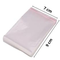 Saco Adesivado Plástico Transparente 7x9+2cm Aba 500 Unidades