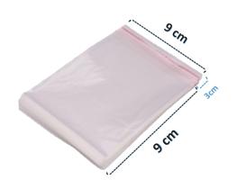 Saco Adesivado Plastico Transparente 9x9 C/ 200 Unidades