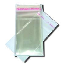 Saco Adesivado Plástico Transparente C/ Aba 5x5 C/200 Un