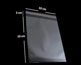 Saco Adesivado Plástico Transparente Vabene 10x10+3cm 1.000 Unidades Saco Adesivado Plástico Transparente Vabene 10x10+3cm 1.000 Unidades