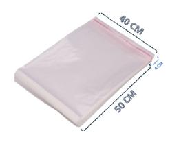 Saco Adesivado Saquinho Plástico Transparente 40x50 500 Unidades