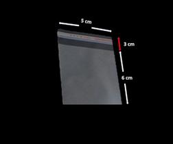 Saco Adesivado Saquinho Plástico Transparente 5x6 100 Unid