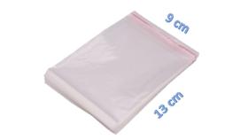 Saco Adesivado Saquinho Plástico Transparente 9x13 200 Unids