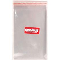 Saco Adesivado Transparente Liso Incolor 10x25cm - 100 unidades - Cromus