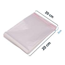 Saco Adesivo com 100 20x20+3 - Cromus