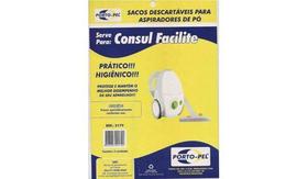 Saco aspirador p/ consul facilite porto-pel - 3 unidades (cod. 2179)