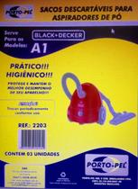 Saco aspirador p/ modelo a1 black + decker porto-pel - 3 unidades (cod.2203) Saco aspirador p/ modelo a1 black + decker porto-pel - 3 unidades (cod.2203)