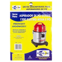SACO ASPIRADOR P/ SCHULZ ELEKTRO 1200w AGUA E PO PORTO-PEL - 3 UNIDADES (COD.2192)