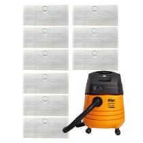 Saco Aspirador Pó Wap Gt Profi 20 Descartavel - Kit C/09 Refil Compatível Coletor Resistente