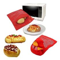 Saco Assar Batatas Microondas Cozinhar Legumes Bolsa Multiuso Lavavel Sem Oleo Potato Express Profissional
