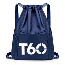 Saco Bag T60 Azul Marinho Academia Futebol Corrida Praia