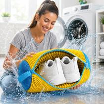 Saco Bolsa Bag Protetor Para Lavar Tênis Calçados Sapatos Na Máquina de lavar Reutilizável Zíper Saco Bolsa Bag Protetor Para Lavar Tênis Calçados Sapatos Na Máquina de lavar Reutilizável Zíper