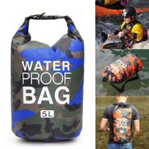 Saco Bolsa Impermeável Saco Seco Otimo Para Caiaques, Canoagem, Pescaria. 5Litros - water proof bag