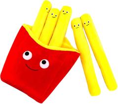 Saco bonito de batata frita de 11,8 polegadas brinquedo de pelúcia recheado Kawaii Travesseiro de pelúcia removível Yummy World Plushies Funny Food Pillow Super Soft Plushies Presentes para crianças