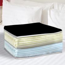 Saco Caixa Organizador De Roupa Toalha Cobertor Edredom P - Vida Pratika