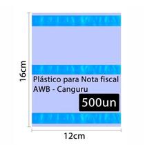 Saco Canguru Plástico para Nota Fiscal 12x16CM 500UN 3F - Cassmar