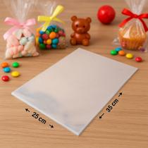 Saco Celofane Incolor 25x35cm Reforçado com 50 Unidades Saco Celofane Incolor 25x35cm Reforçado com 50 Unidades