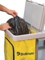 Saco Coletor Bolsa Vinil Para Carro Funcional Amarelo Bralimpia