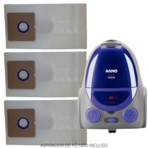 Saco Coletor de Pó p/ Aspirador Arno Booly 1600W Kit c/03un - Arno All Clean