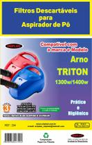 Saco Coletor de Pó para Aspirador de Pó Arno Triton ( KIT C/3 PEÇAS )