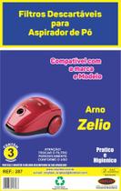 Saco Coletor de Pó para Aspirador de Pó Arno Zelio ( KIT C/3 PEÇAS ) Saco Coletor de Pó para Aspirador de Pó Arno Zelio ( KIT C/3 PEÇAS )
