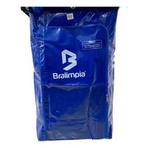 Saco Coletor Para Carrinho De Limpeza Bralimpia Azul 90l