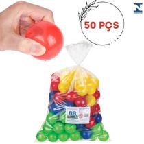 Saco Com 50 Unidades De Bolinhas Para Piscina - Coloridas