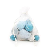 Saco Com Ovos Mini Galinha E Codorna Azul/Branco C/16 1039007