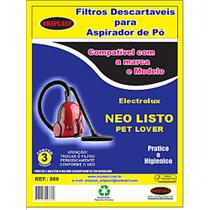 Saco compatível electrolux neo / listo - kit c/2pcts(6unids) Saco compatível electrolux neo / listo - kit c/2pcts(6unids)