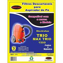 Saco compatível electrolux trio/max trio-kit c/2pcts(6unids) Saco compatível electrolux trio/max trio-kit c/2pcts(6unids)