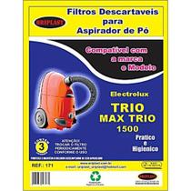 Saco compatível electrolux trio/max trio-kit c/2pcts(6unids) Saco compatível electrolux trio/max trio-kit c/2pcts(6unids)
