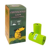 Saco compostável para cocô de cachorro Moonygreen 120 recargas de 9 x 13 polegadas