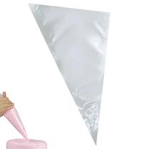 Saco Confeitar Bolo Doces 38cm Grande Plástico Descartável Confeitaria Resistente Rechear Cupcakes