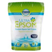 Saco de 1 kg de grão médio Bath SaltWorks Ultra Epsom Premium SaltWorks Saco de 1 kg de grão médio Bath SaltWorks Ultra Epsom Premium SaltWorks