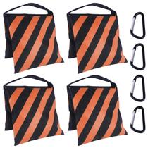 Saco de areia ABCCANOPY para suporte de vídeo, tripé leve, 4 pacotes, laranja