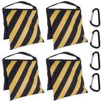 Saco de areia ABCCANOPY Photography para suporte de vídeo, 4 pacotes, amarelo