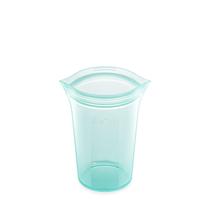Saco de armazenamento de alimentos reutilizável Zip Top Medium Teal Silicone