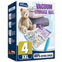 Saco de Armazenamento HIBAG XXL 120x89 cm com Vedação a Vácuo Pacote com 4 Unidades