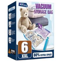 Saco de Armazenamento HIBAG XXL 120x89 cm com Vedação a Vácuo Pacote com 6 Unidades