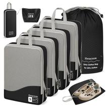 Saco de armazenamento HWAEYEM Compression Packing Cubes, conjunto de 8