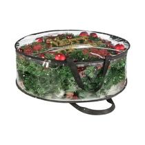 Saco De Armazenamento Para Guirlanda De Natal Transparente 30 24 Polegadas Com Alça E Zíper Duplo Saco De Armazenamento Para Guirlanda De Natal Transparente 30 24 Polegadas Com Alça E Zíper Duplo