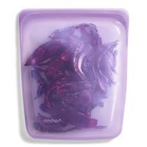 Saco de armazenamento Stasher Platinum Silicone 1.9L roxo