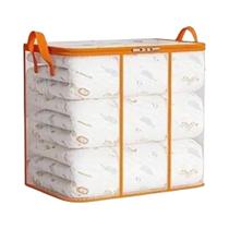 Saco De Armazenamento Transparente Dobrável Com Zíper Para Roupas, Cobertores E Edredons