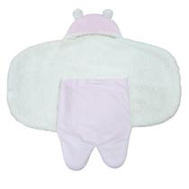 Saco de Bebê Para Dormir Sherpa Carneirinho Microfibra Rosa e Azul