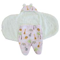 Saco de Bebê Para Dormir Sherpa Carneirinho Rosa Safari e Azul Safari Saco de Bebê Para Dormir Sherpa Carneirinho Rosa Safari e Azul Safari